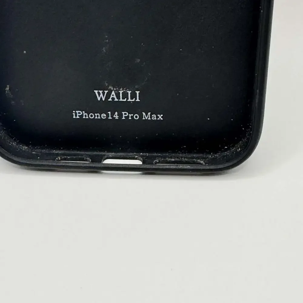 Walli Cases iPhone 14 Pro Max Case with Wallet and Finger Strap in Checkered Pri